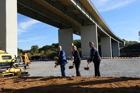 Baubeginn Autobahnbrücke