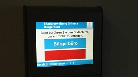 Bürgerbüro Ticket © Stadt Grimma