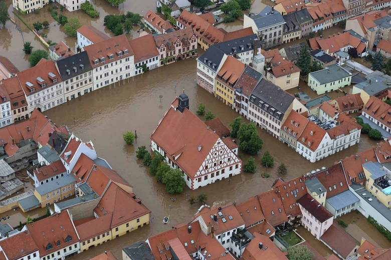 Überflutete Altstadt © Propellermann