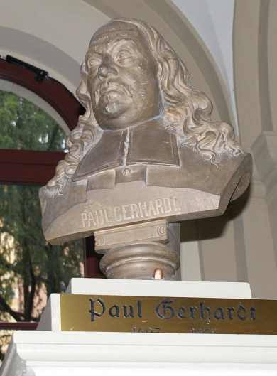 Paul-Gerhardt-Büste im Gymnasium St. Augustin © Stadt Grimma