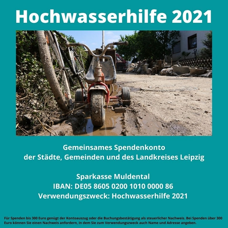 Spendenkonto 2021 © Landkreis Leipzig