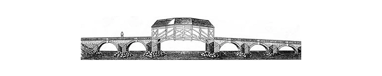 Pöppelmannbrücke Stich um 1750