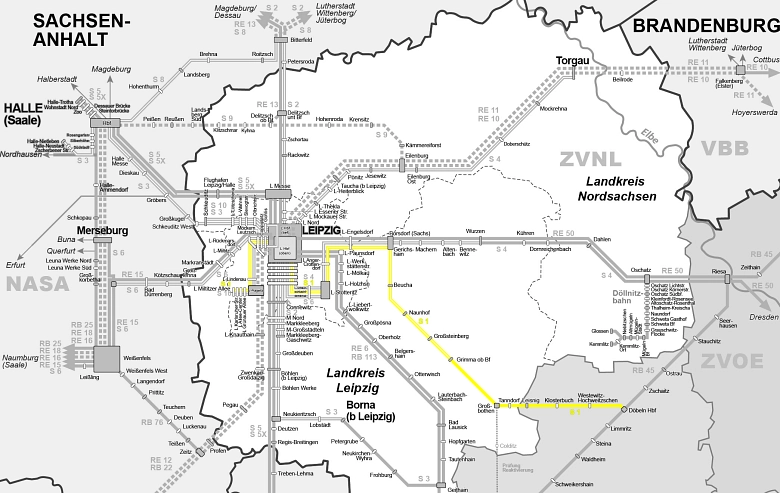 Streckenführung S-Bahn S1 ab 2026