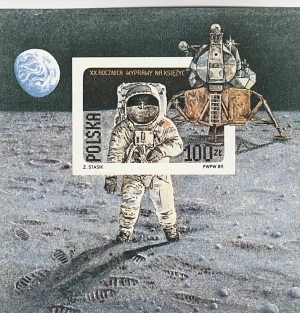 Briefmarke Mond